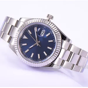 41mm Parnis Automatic Men's Mechanical Watch Stainless Bracelet Date Indicator - Picture 1 of 9