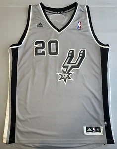 Camiseta deportiva de los Adidas Manu Ginóbili San Antonio Spurs plateada alternativa NBA adulto XL - Imagen 1 de 12
