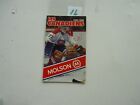 1985 MOLSON HOCKEY POCKET SCHEDULE  MONTREAL CANADIENS STEVE PENNEY