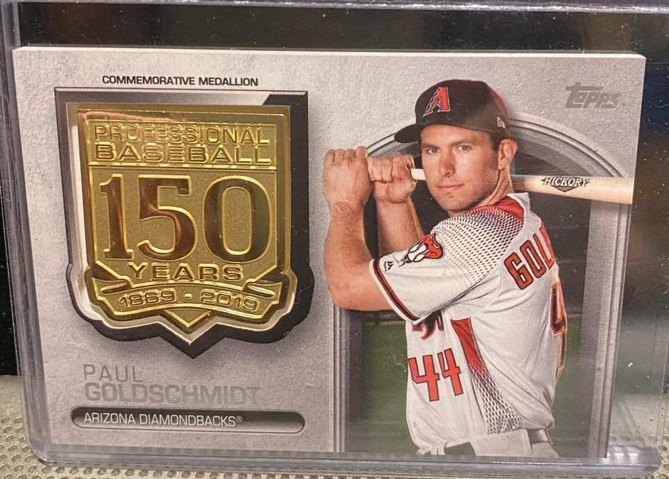2019 Topps Series 1 150th Ann Medallion Paul Goldschmidt Dbacks - Image 1 of 2