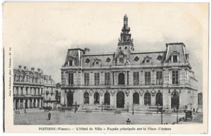 POITIERS 86 L'Hôtel de Ville CPA animée écrite à Monsieur Joly de Lille en 1926 - Picture 1 of 2