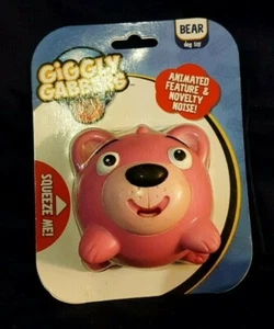 Giggly Gabbers Pink Bear Ball Dog Toy - Picture 1 of 3