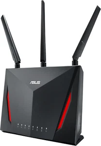 ASUS RT-AC86U Home Office Router Ai Mesh WLAN VPN System WiFi 5 USB 3.0 schwarz - Photo 1/4