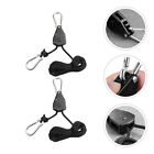 2 Pcs Lifting Hook Lanyard Hooks For Hanging Heavy Duty Pulley