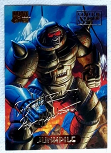 1994 Marvel Masterpieces Gold Signature Card 60 JUNKPILE. Free New Top Loader. - Picture 1 of 3