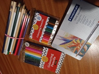 Bundle of colouring pencils - Multi coloured- various sizes and suppliers. - Image 1 of 4