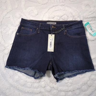 Pantalones Cortos JustUSA Denim Corte Para Mujer Talla 30 Azul Dobladillo Deshilachado Solo EE. UU. NUEVO Willa Foto 1 de 4