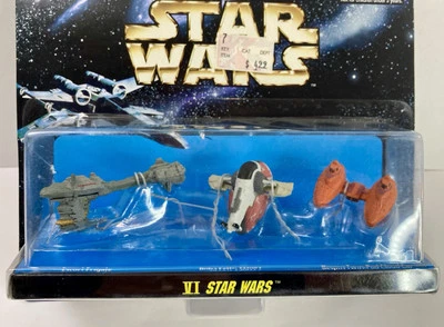 Micro Machines Star Wars VI Galoob 1996 Boba Fett’s Slave 1, Cloud Car 65860 - Image 1 of 4
