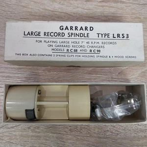 Garrard Record Spindle Type LRS 3 W/ Spring Clips 45 RPM Player Replacement New - Picture 1 of 2