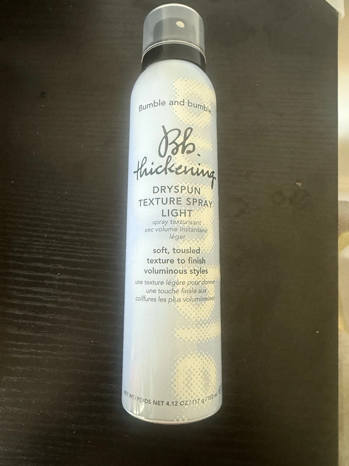 Bumble and Bumble Thickening Dryspun Texture Spray Light 4.12oz/150ml -NEW - Imagem 1 de 2