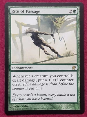 Magic The Gathering FIFTH DAWN RITE OF PASSAGE green card MTG - Image 1 of 2