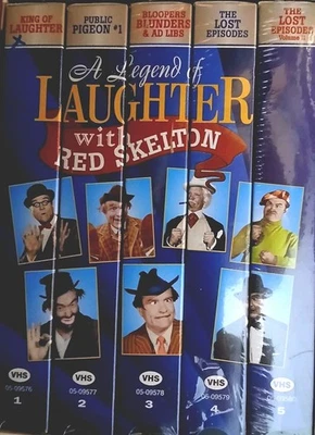 RED SKELTON 5 Compilation VHS Tapes Collection. 5-HRS.8-MIN. Black & White 1997. - Image 1 of 4