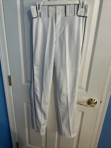 Boombah White BASEBALL PANT Waist 28 Length 32 Dark Green Pipe New Without Tags - Picture 1 of 5