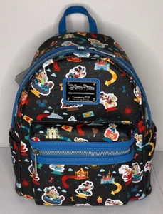 Loungefly Disney Parks Disneyland icons dole whip haunted mansion Mini Backpack - Picture 1 of 3