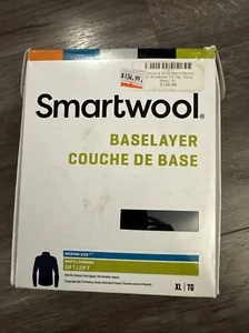 BN Smartwool Thermal Merino Base Layer Navy Zip T Long Sleeve Men’s XL - Picture 1 of 3