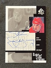 1999-00 Steve Yzerman SP Authentic Sign of the Times #SY