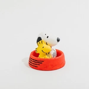 Tokyo Snoopy Museum Papier-mâché Snoopy & Woodstock dog dish - Picture 1 of 3