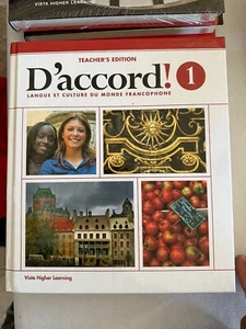 D'accord 1: Langue et culture du Monde Francophone Teachers Edition Hardcover - Picture 1 of 2