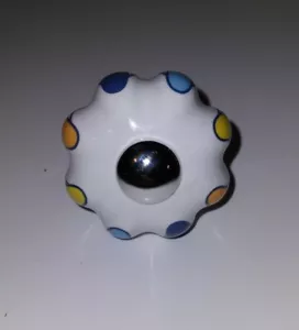 10 Pcs Pull Knobs For Cabinets Cupboard Dresser Drawers Unique Colorful Ceramic - Picture 1 of 4