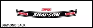 SIMPSON DIAMONDBACK HELMET SUN STRIP STICKER DECAL - Picture 1 of 1