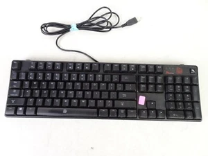 Thermaltake Poseidon Illuminated Blue LED Mechanical Gaming USB Keyboard KB-PIZ - Picture 1 of 6