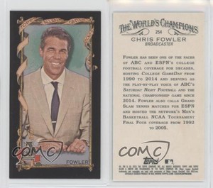 2023 Topps Allen & Ginter Mini Black Bordered Chris Fowler #254 Rookie RC