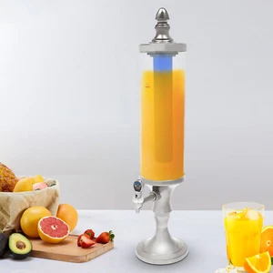 Dispensador de torre de cerveza 3L 102 oz con tubo de hielo y luz para dispensador de licor de fiesta - Imagen 1 de 13