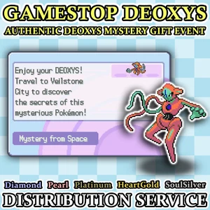Pokemon GameStop Deoxys Event Distribution Service for DPP & HGSS - Picture 1 of 24