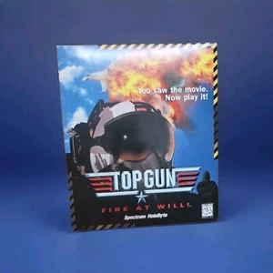 Top Gun - Fire At Will - Complete PC BIG BOX Game - Spectrum HoloByte - Picture 1 of 2