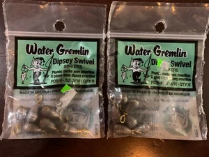 DIPSEY SWIVEL SINKERS 3/16 - 6-pack - Water Gremlin Lot x2pks PDS-9 - Picture 1 of 2