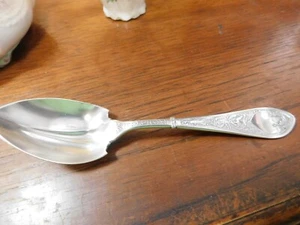 Raphael By Gorham Sterling Silver 6" odd design berry jelly sugar spoon - Picture 1 of 2