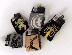 HBO Game of Thrones Crew-Socken mit Hausfigur Größe 6-12 1 Paar Ihrer Wahl - Bild 1 von 9