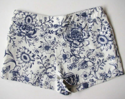 Pantalones Cortos De Colección Mary-Kate and Ashley Azul Toile Floral Elastizados Sarga Niñas 5 De Colección Foto 1 de 2