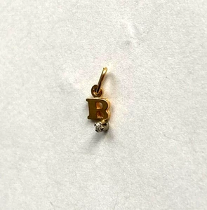 Colgante Letra B con Diamante Oro 750 Oro Amarillo 18K (2961) - Imagen 1 de 4