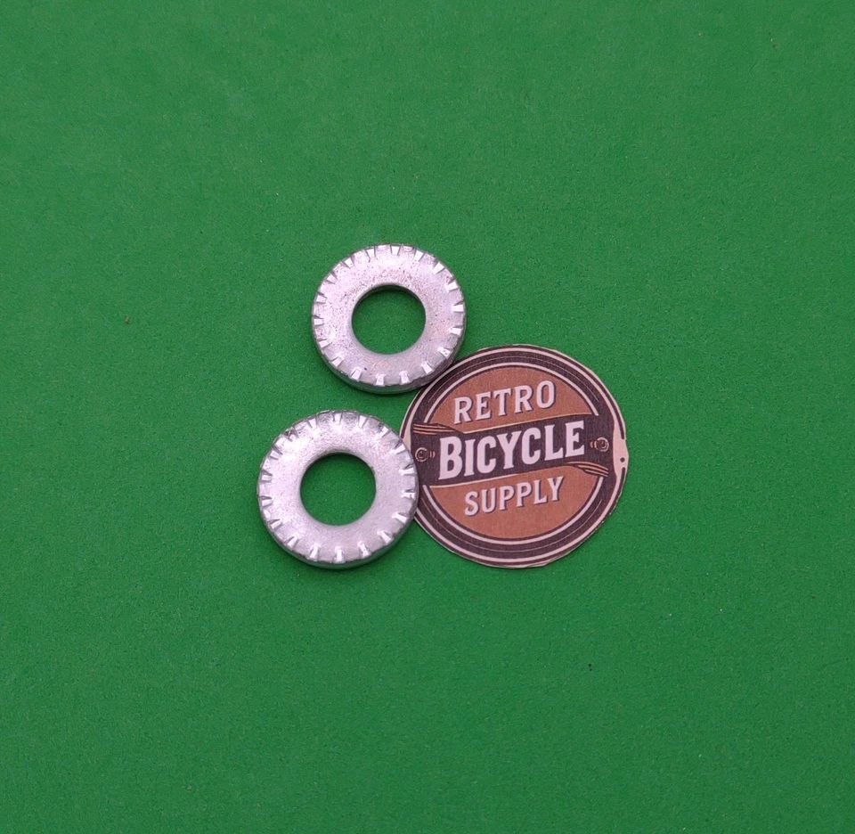 Arandelas de eje de cubo de bicicleta nuevas de stock antiguo tamaño de 3/8" Foto 1 de 1