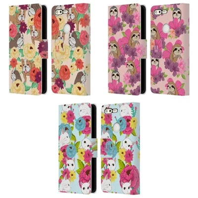 HEAD CASE DESIGNS FLORAL & ANIMAL PATTERN LEATHER BOOK CASE FOR GOOGLE PHONES - Image 1 of 4