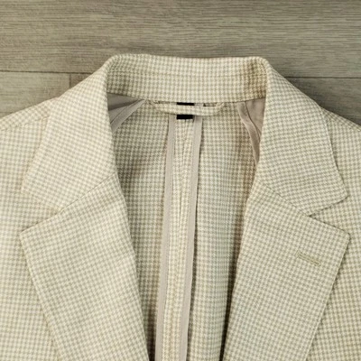 Abrigo Deportivo Bonobos 100% Lino Para Hombre 38L Calce Atlético Marrón Pata de Gallo 2 Btn NUEVO Foto 1 de 4