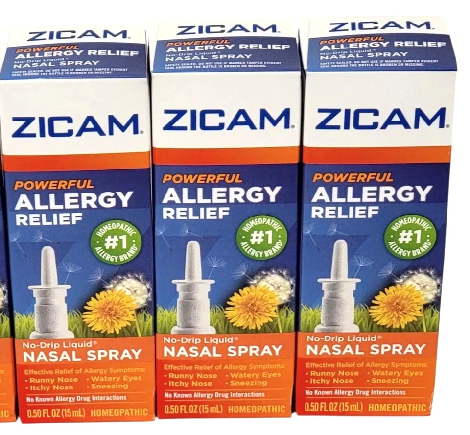 3x Zicam Potente Alivio de Alergias Líquido Sin Goteo Spray Nasal 0.5oz x2 Exp 2027+ Foto 1 de 1
