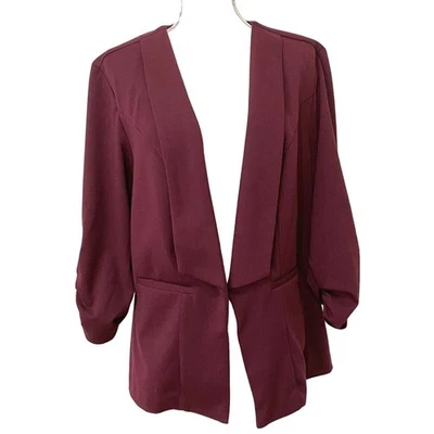 Chaqueta Torrid Blazer Un Botón Talla 2 Citycore Ropa de Oficina Carrera Dañada Foto 1 de 4