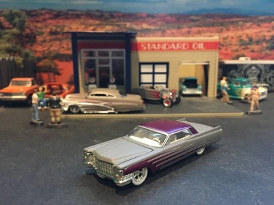 1:64 Hot Wheels edición limitada 1963 63 Cadillac cupé De Ville imprimación gris y granate Foto 1 de 4