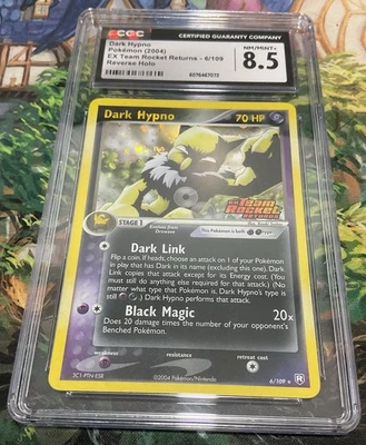 2004 Pokemon EX Team Rocket Returns #6 Dark Hypno Reverse Holo SP CGC 8.5 - Image 1 of 2
