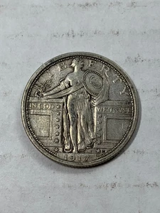 1917-P Type 1 Standing Liberty Quarter ss/vz - Bild 1 von 2
