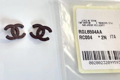 Gafas de sol CHANEL CH 5435 borgoña oscuro repuesto lateral logotipo icono 1 par nuevas Foto 1 de 4