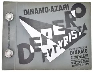 IMBULLONATO Depero futurista Milano Dinamo Azari 1927 Futurismo Autografato - Foto 1 di 8