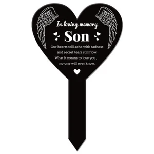 1pc Acrylic Garden Stake Ground Insert Decor for yard Lawn Garden tion Heart - Picture 1 of 7