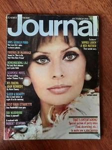 Ladies Home Journal October 1974 Sophia Loren Robert Redford FREE SHIPPING  - Imagen 1 de 2