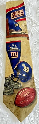NFL Men's New York Giants Nostalgia Tie 100% Silk 4" x 58" Made in Korea - Image 1 of 4