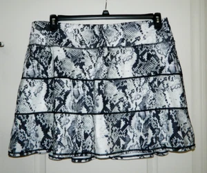 Pantaloncino tennis golf donna Ideology bianco e nero pelle di serpente taglia 2X - Foto 1 di 5