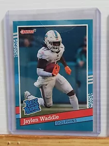 Jaylen Waddle 2021 Donruss Panini Instant Rated Rookie Retro card #/2231 - Foto 1 di 6