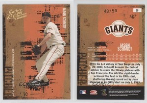 2005 Donruss Leather & Lumber Gold /50 Jason Schmidt #56
